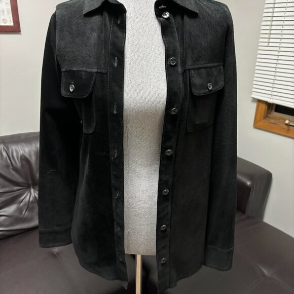100% suede button down - Picture 3 of 10
